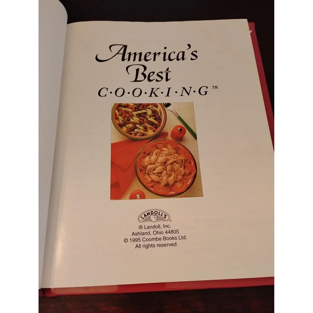 America's Best Cooking Cookbook Landoll's 1996 Hardcover Recipes ISBN 1569874239